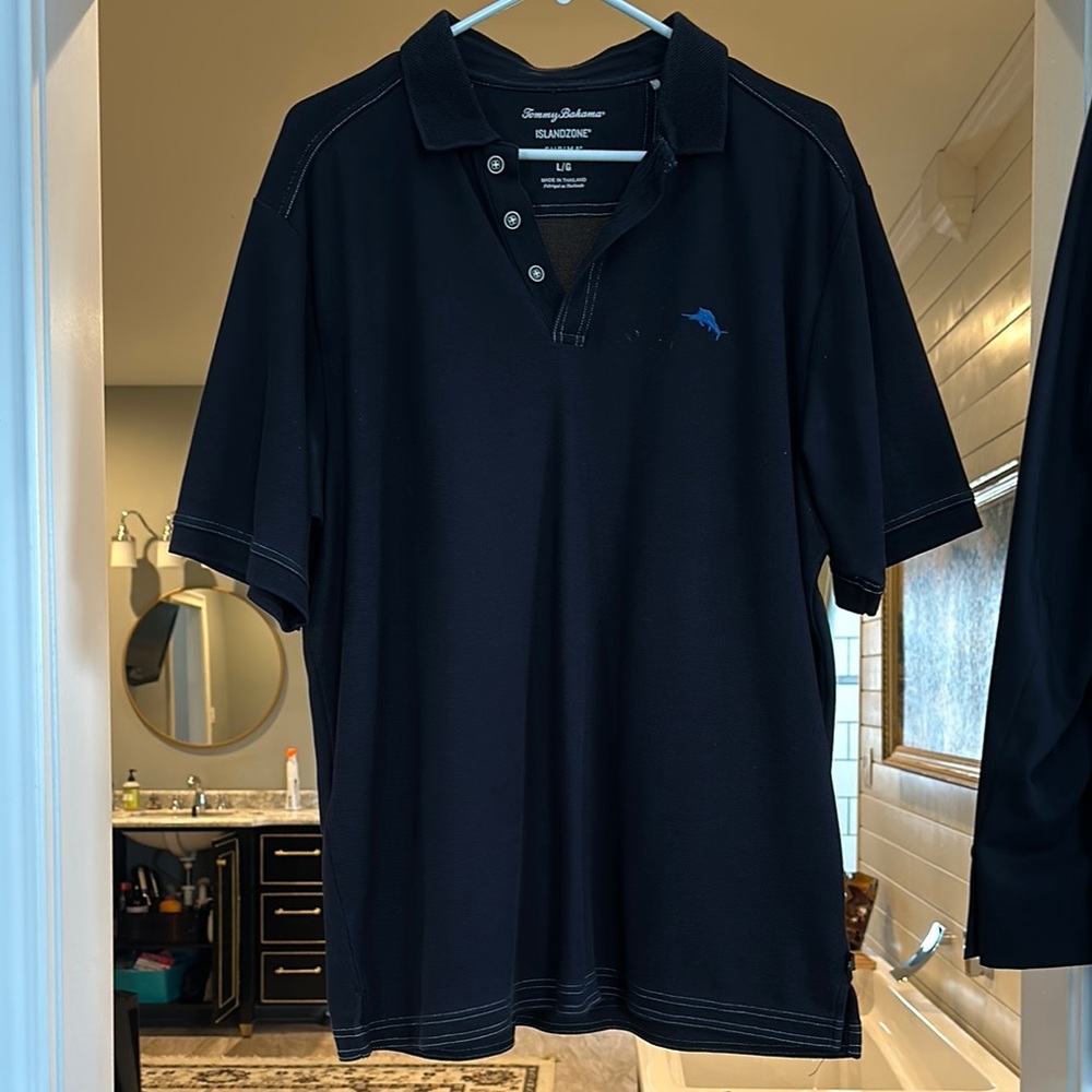 Tommy Bahama Black Polo Shirt